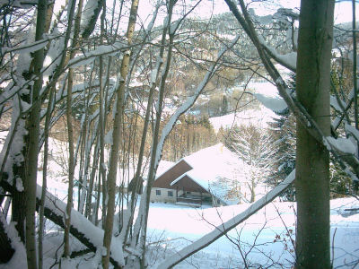 Haus im Winter 2
